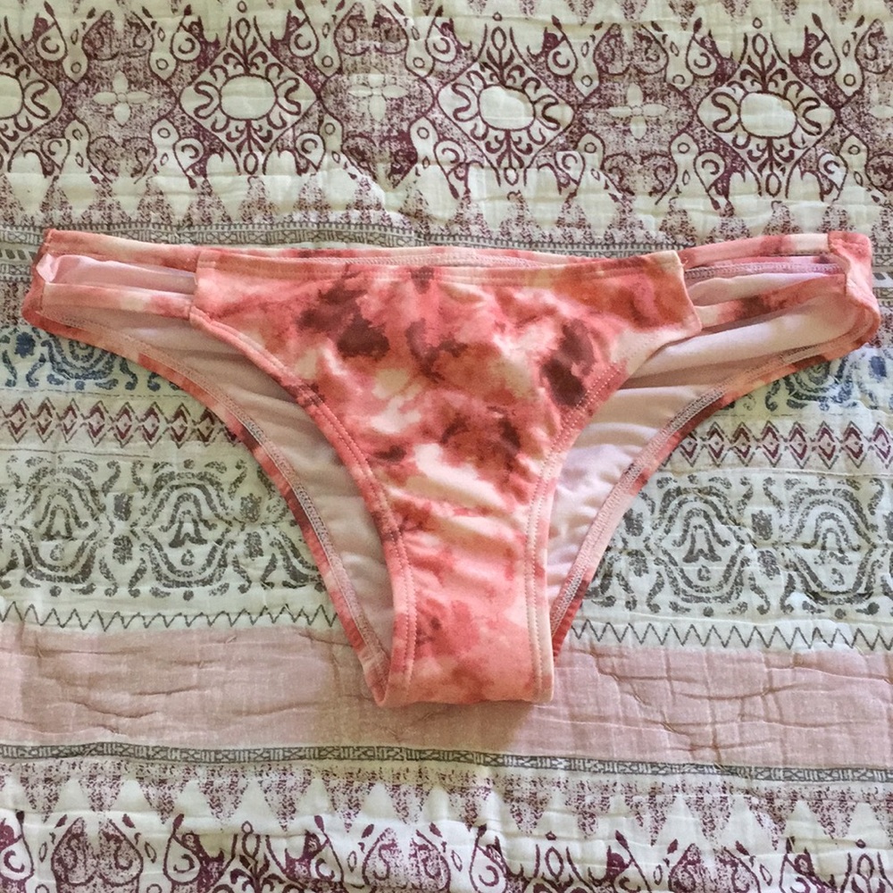 Pink Tie Dye Bikini Bottoms